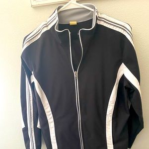 Black and white jogging suit